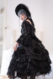 Tea Party Rococo Princee Lolita Headband and Bonnet