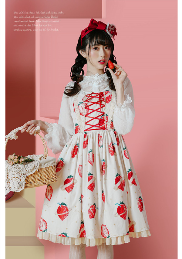 LdA -Strawberry Universe- Sweet Lolita Normal Waist Lolita JSK