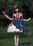 Milu Forest -Princess Snow Crowned in the Forest- Sweet Off Shoulder Lolita OP Dress