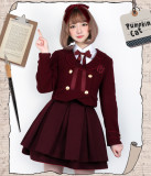 Pumpkin Cat -Excellent Students- Lolita Short Jacket and Skirt 