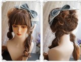 The Song of April Lolita Straw Hat and Bow Hairclip