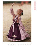 Pastoral in the Country Sweet Lolita OP and Embroidery Apron Overskirt 