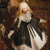 CastleToo -The God Come in the World- Lolita Gold Cross Headdress and Headband