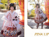 Pink Up -The Cute Panda- Qi Lolita OP Dress