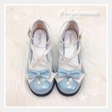 Polyhymnia -Moon and Star- Middle Heel Round Toe Lolita Shoes