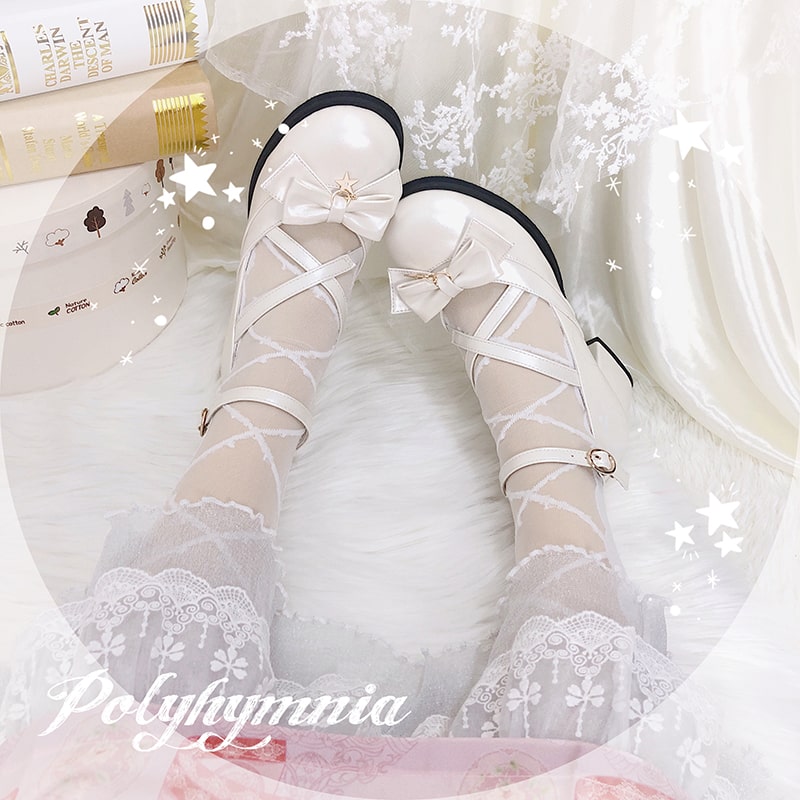 US$ 45.99 - Polyhymnia -Moon and Star- Middle Heel Round Toe Lolita ...
