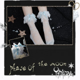 Yidhra -Phase of the Moon- Lolita Ankle Length Socks with Lacing