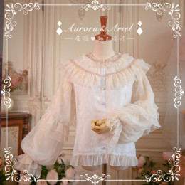 Aurora Ariel - Puffy Long Sleeves Chiffon Lolita Blouse