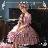 NyaNya -Sleeping Flower- Casual Normal Waist Lolita OP Dress