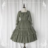 NyaNya -Sleeping Flower- Casual Normal Waist Lolita OP Dress