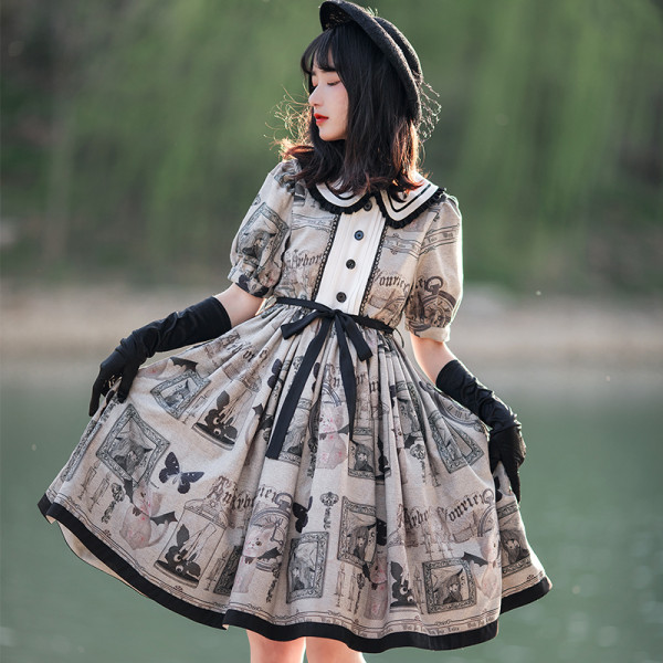Withpuji -The Witch Oracle- Casual Lolita OP Dress