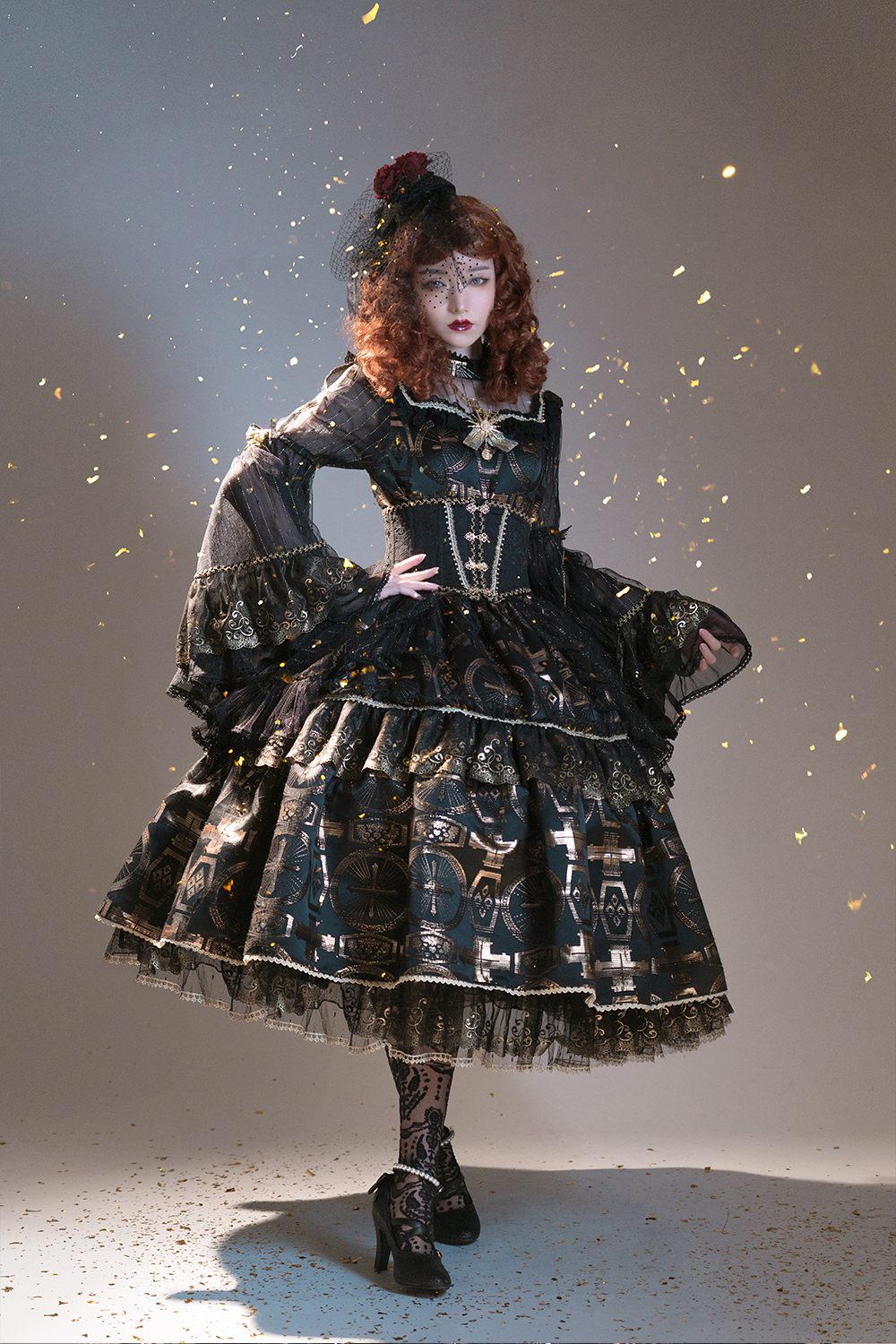 US$ 147.99 - Miss Point -Night Cross- Gothic Lolita OP Dress - Www ...