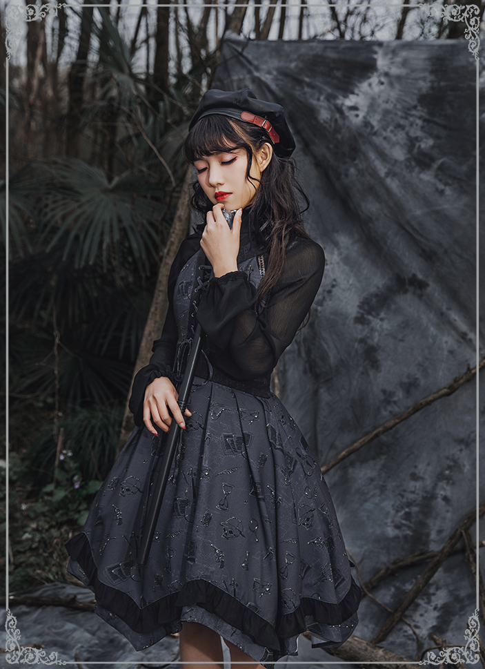 US$ 100.99 - JunLing -The Syllogism- Gothic Lolita JSK - www.lolitaknot.com