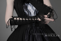 Foxtrot Lolita -The Tomb of Gabriel- Halloween Gothic Long Wristcuffs