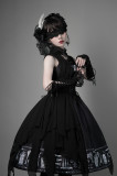 Foxtrot Lolita -The Tomb of Gabriel- Halloween Gothic Lolita JSK and Long Vest Set