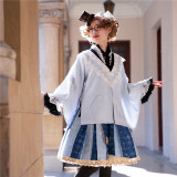 Neo Ludwig -Tea Ceremony- Embroidery Lolita Jacket with Detachable Tailing