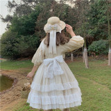 Labeau -Isabella- Classic Casual Puffy Sleeves Lolita OP Dress(Version II)