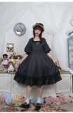 Labeau -Isabella- Classic Casual Puffy Sleeves Lolita OP Dress(Version I)