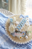 Alice Girl -Sunflower- Lolita Straw Hat and Triangle Headwear