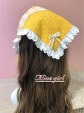 Alice Girl -Sunflower- Lolita Straw Hat and Triangle Headwear