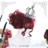 Dalao -Red Velvet- Dark Red Long Curly Lolita Wig