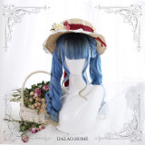 Dalao -Blue Fairy- Curly Blue Long Lolita Wig