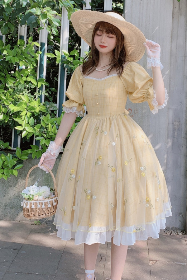 Ruby Rabbit -Summer Wind- Classic Casual Lolita OP Dress