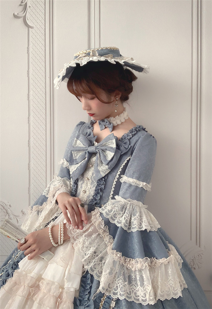 US$ 289.99 - Henrietta -The Romantic- Flare Long Sleeve Vintage Rococo ...