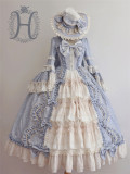 Henrietta -The Romantic- Flare Long Sleeve Vintage Rococo Lolita OP One Piece Dress