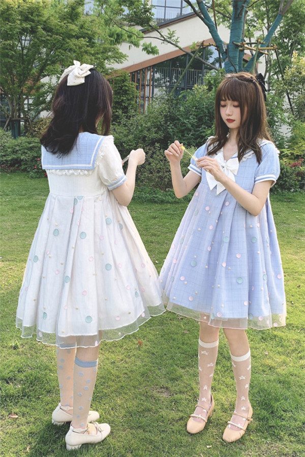 Ruby Rabbit -Summer Wind- Sailor Casual Lolita OP Dress