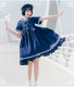 Eieyomi - Sailor Casual Lolita High Waist OP Dress