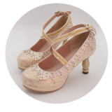Classic Princess Round Toe 8cm High Heel Lolita Shoes