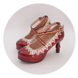 Classic Princess Round Toe 8cm High Heel Lolita Shoes