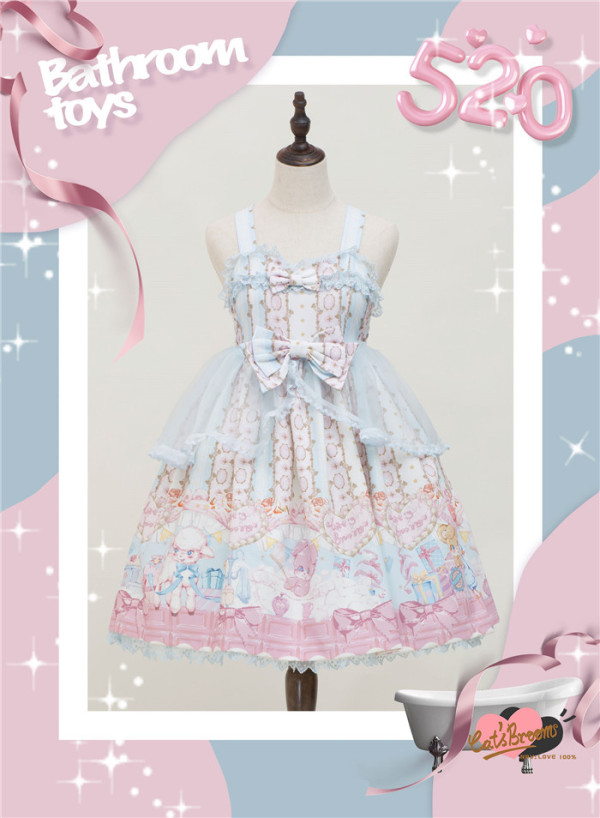 Catsbroom -Bathroom Toy- Sweet High Waist Lolita JSK Dress