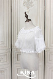 HinanaQueena -Pearl- High Waist Lace Lolita Blouse for Summer