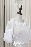 HinanaQueena -Pearl- High Waist Lace Lolita Blouse for Summer