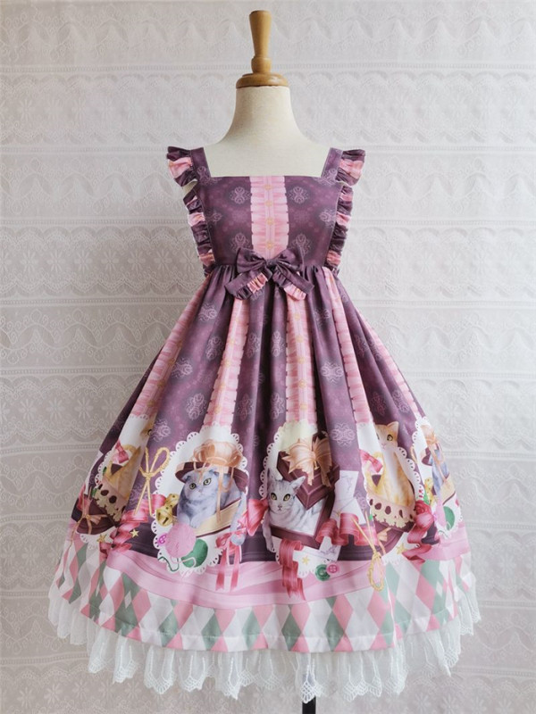 Yilia -Chocolate Cat- Sweet Lolita JSK Dress