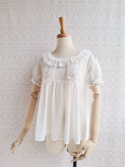 Yilia - H Shape Chiffon and Lace Lolita Bloue for Summer and Spring