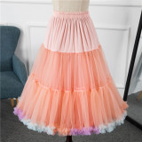 A-Line Shape Dailywear 60cm Long Pastel Lolita Petticoat