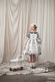 FunCcnio -Strawberry Visual Chart- Sweet Casual Lolita JSK Dress