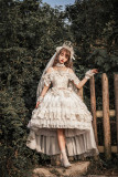 Nineodes -In the Bright Moonlight- Gorgeous Tea Party Princess Lolita JSK and Matched Blouse