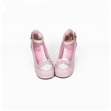 Angelic Imprint - Sweet Round Toe Chunky Heel Lolita Shoes with Bow