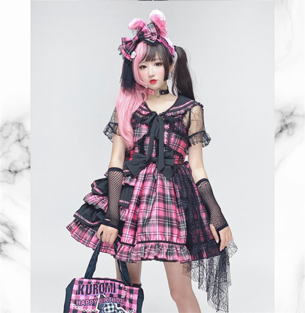 Diamond Honey - Lolita Headbow, Wristcuffs and Waist Bow