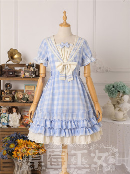 Strawberry Witch -Shadow of the Rhine- Sailor Casual Lolita OP Dress