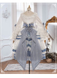 Yinluofu - Fantastic Classic Princess Lolita OP Dress and Accessories Set