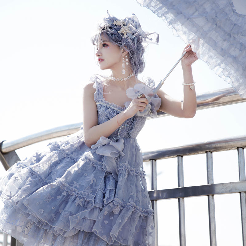 US$ 151.99 - ZJ Story -Sea Moon Cross- Sweet High Waist Lolita JSK