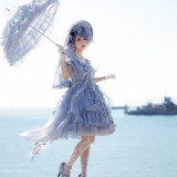 ZJ Story -Sea Moon Cross- Sweet High Waist Lolita OP Dress