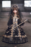 Sika Lolita -Nightmare at Dawn- Elegant Classic Gothic Lolita OP Dress Version II