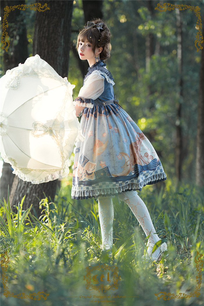 US$ 78.99 - Rabbit- Lolita Dress OP Sweet Waist CEL -Alice High