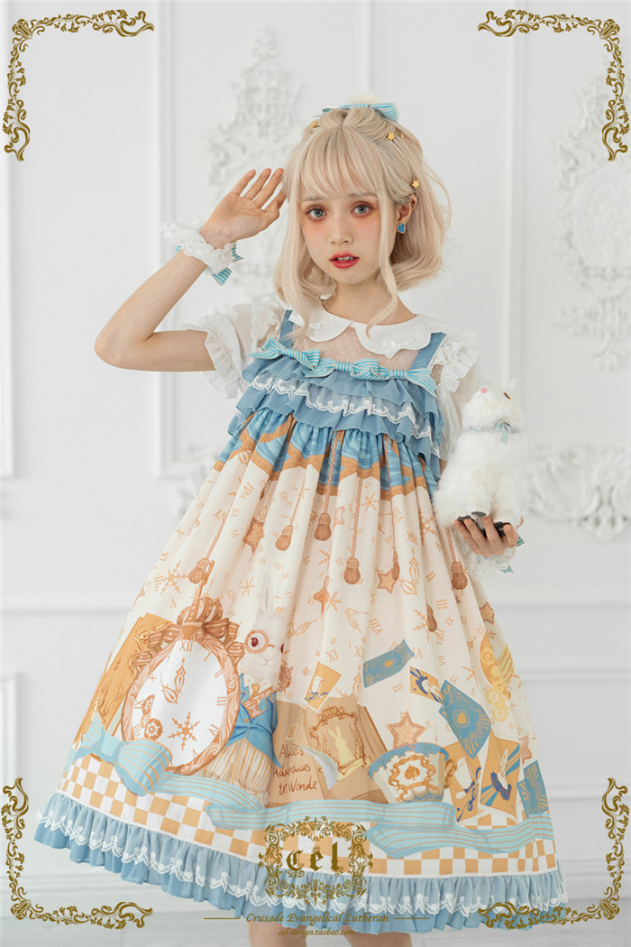 US$ 33.99 - CEL -Alice Rabbit- Sweet Lolita Blouse - m.lolitaknot.com